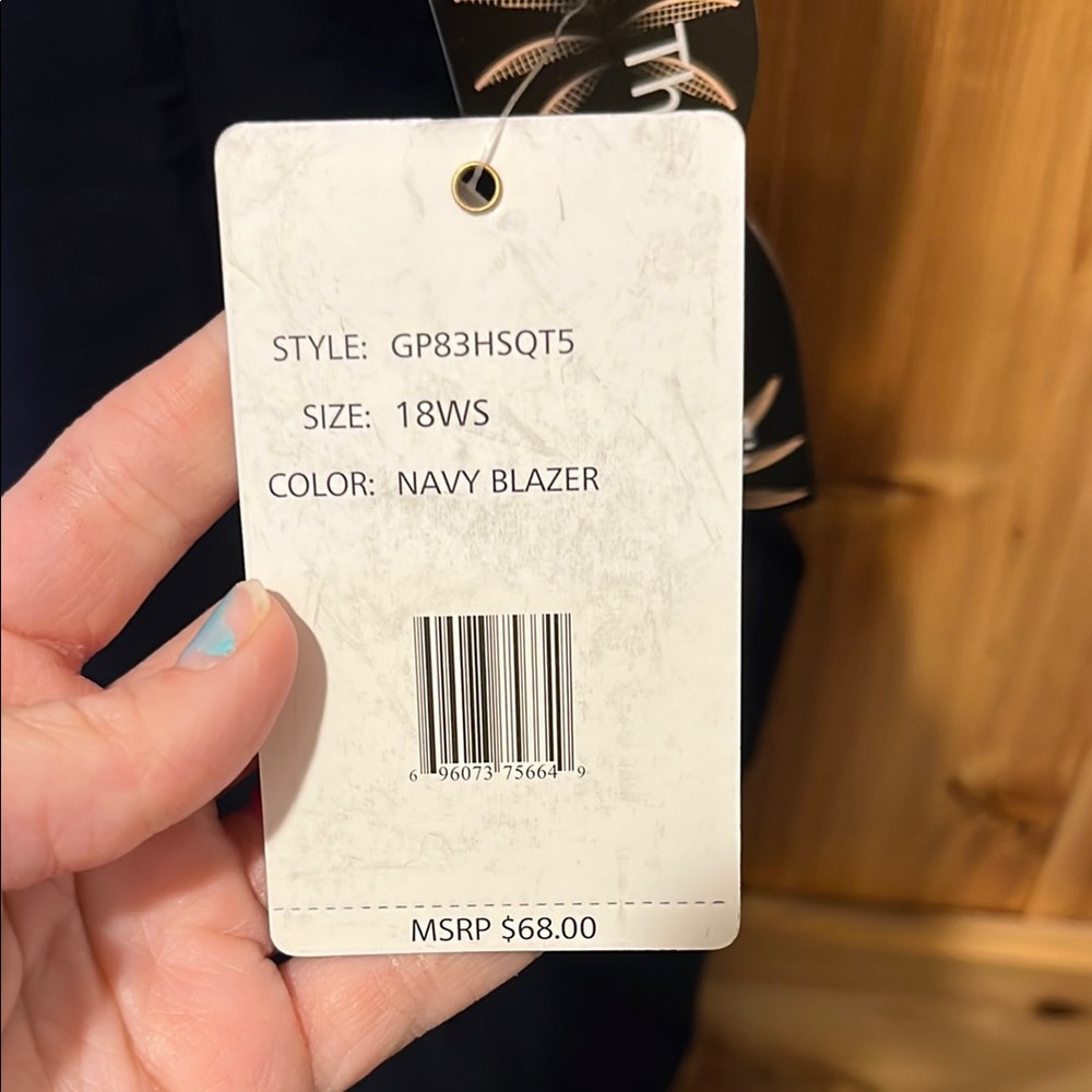 Zac & Rachel Navy Ankle Pants - Picture 3 of 11